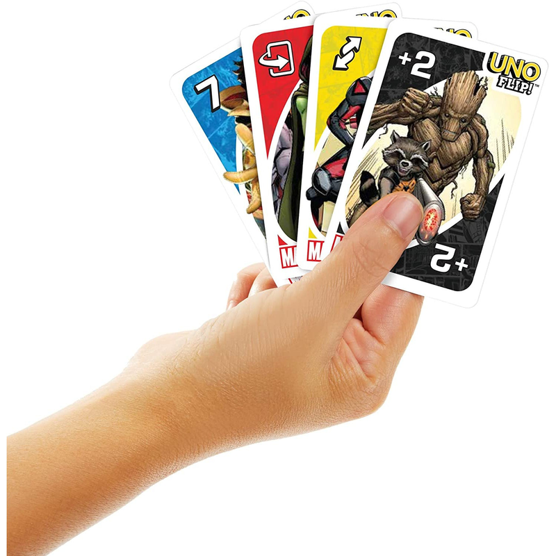 Uno flip marvel card game with 112 cards, gift for kid, family & adult game, , medium image number null