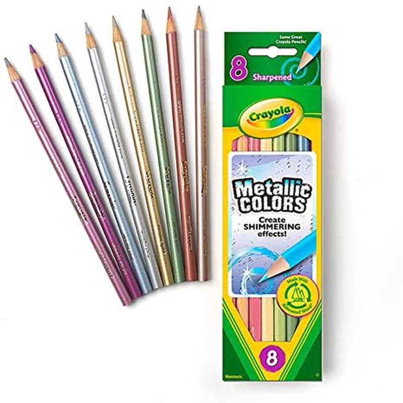 Crayola metallic fx colored pencils - 8 pencils, , medium image number null