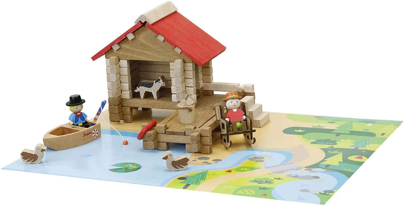 Jeujura the fishing hut construction game - 90 pieces, , medium image number null