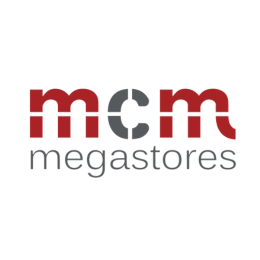 The logo of MCM MEGASTORES