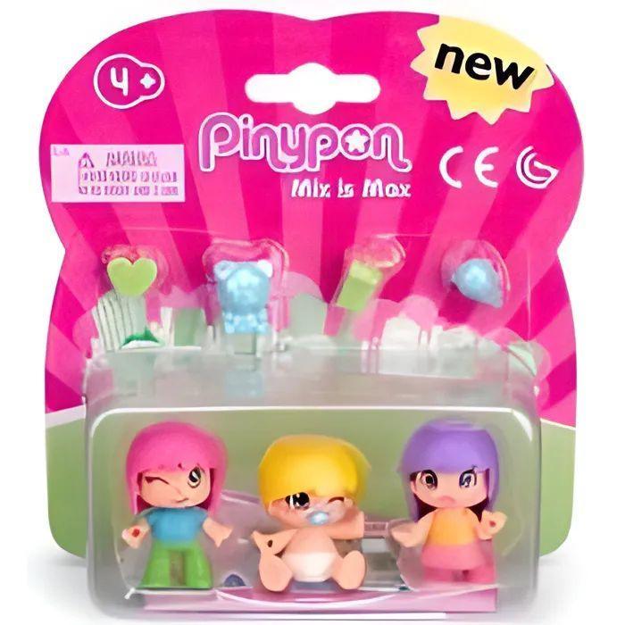 Buy Pinypon mix is max babies figure 3 pack assorted Jinius